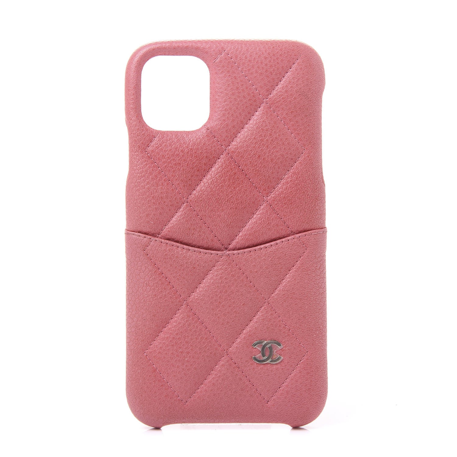 Chanel Caviar Quilted iPhone 11 Tech Case Pink 1 of 11