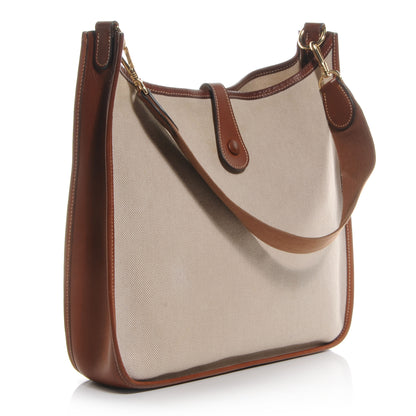 Hermes Toile Natural Barenia Evelyne PM Fauve 3 of 7