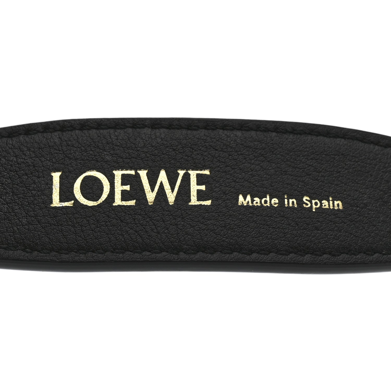 Loewe Calfskin Branded Short Strap Black 3 of 4