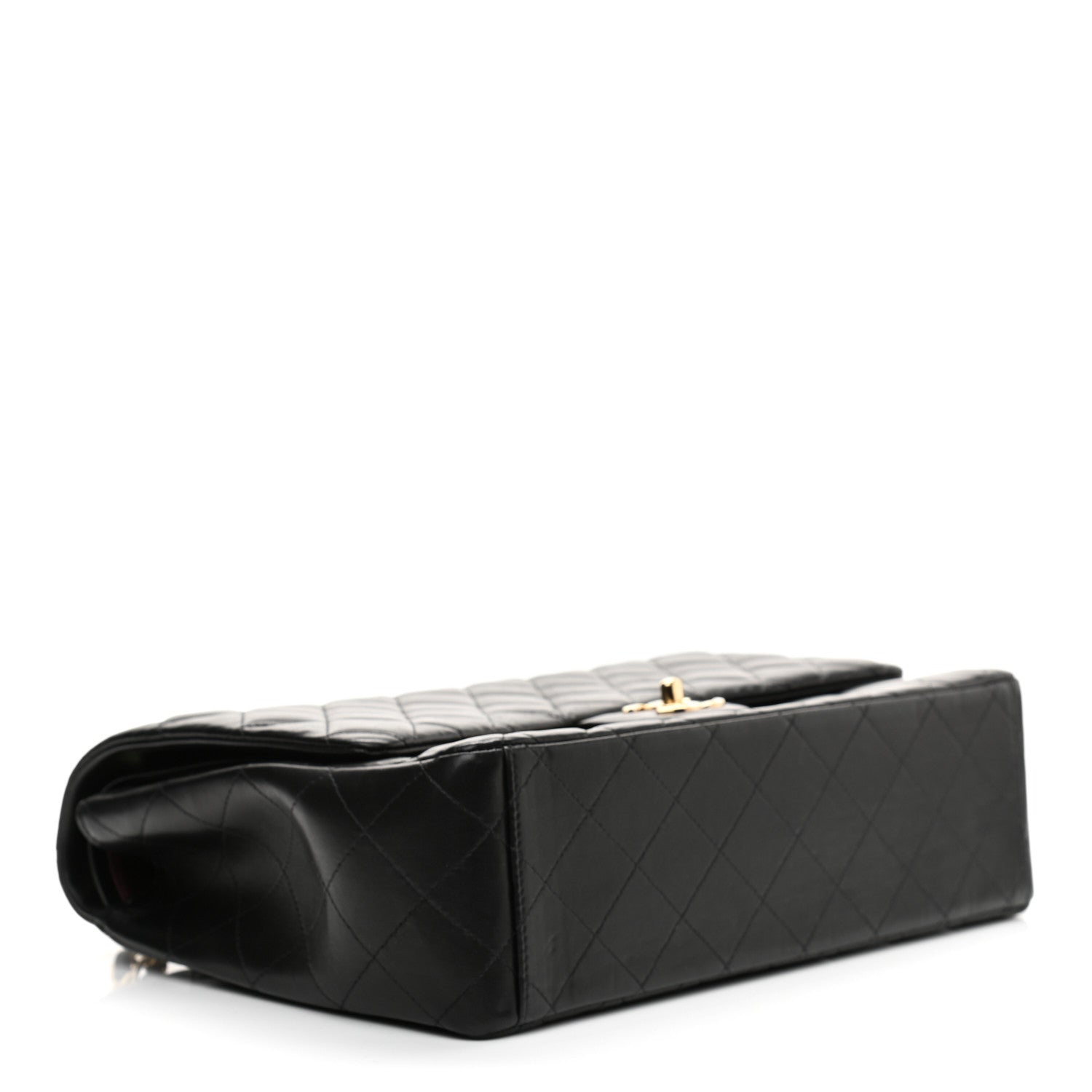 Chanel Lambskin Quilted Maxi Double Flap Black 4 of 13