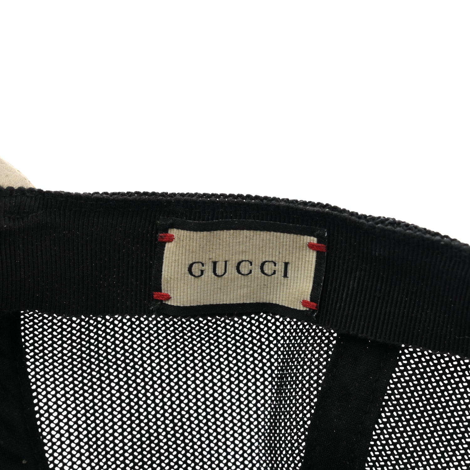 Gucci Grained Calfskin Logo Baseball Hat M 58 White 9 of 11
