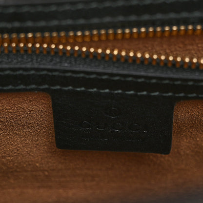 Gucci GG Supreme Monogram Calfskin Small Padlock Top Handle Bag Beige Black Cuir 7 of 11