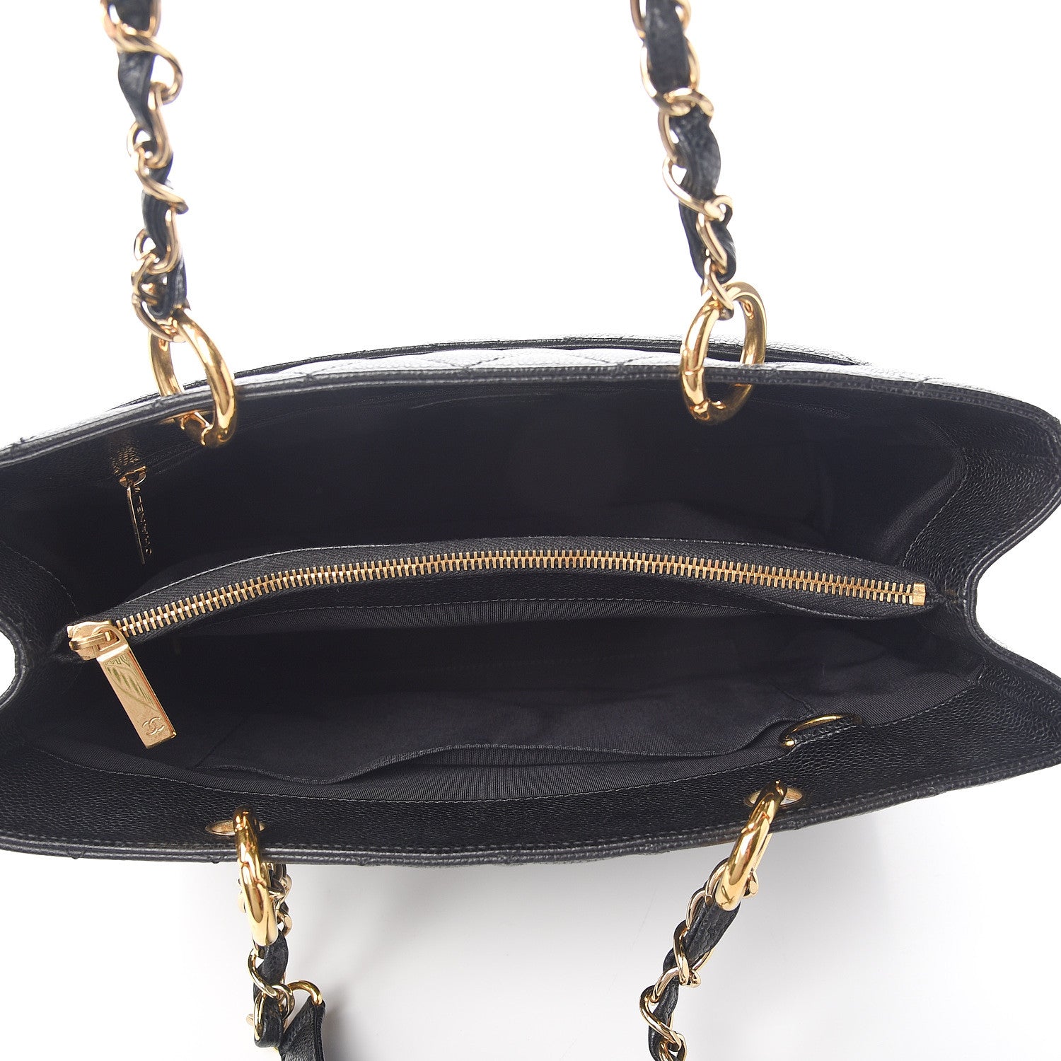 Chanel Caviar Quilted Grand Shopping Tote GST Black 4 of 9