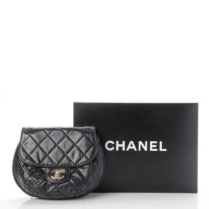 Chanel Aged Calfskin Small Bubble CC Flap Black 9 of 9
