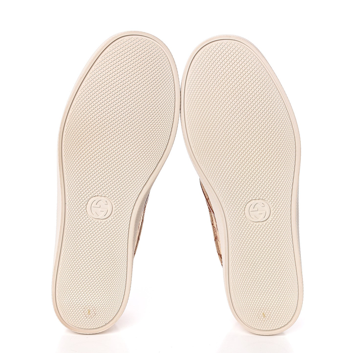 X MLB GG Monogram NY Yankees Embroidered Mens Slip On Sneakers 8 Beige Ruggine Rust