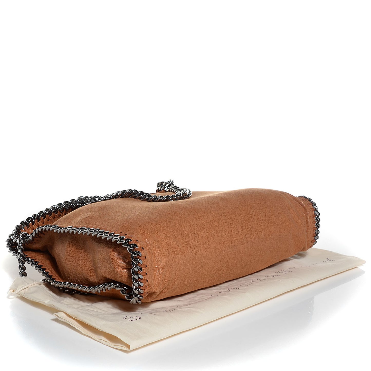 Shaggy Deer Falabella Fold Over Tote Tan