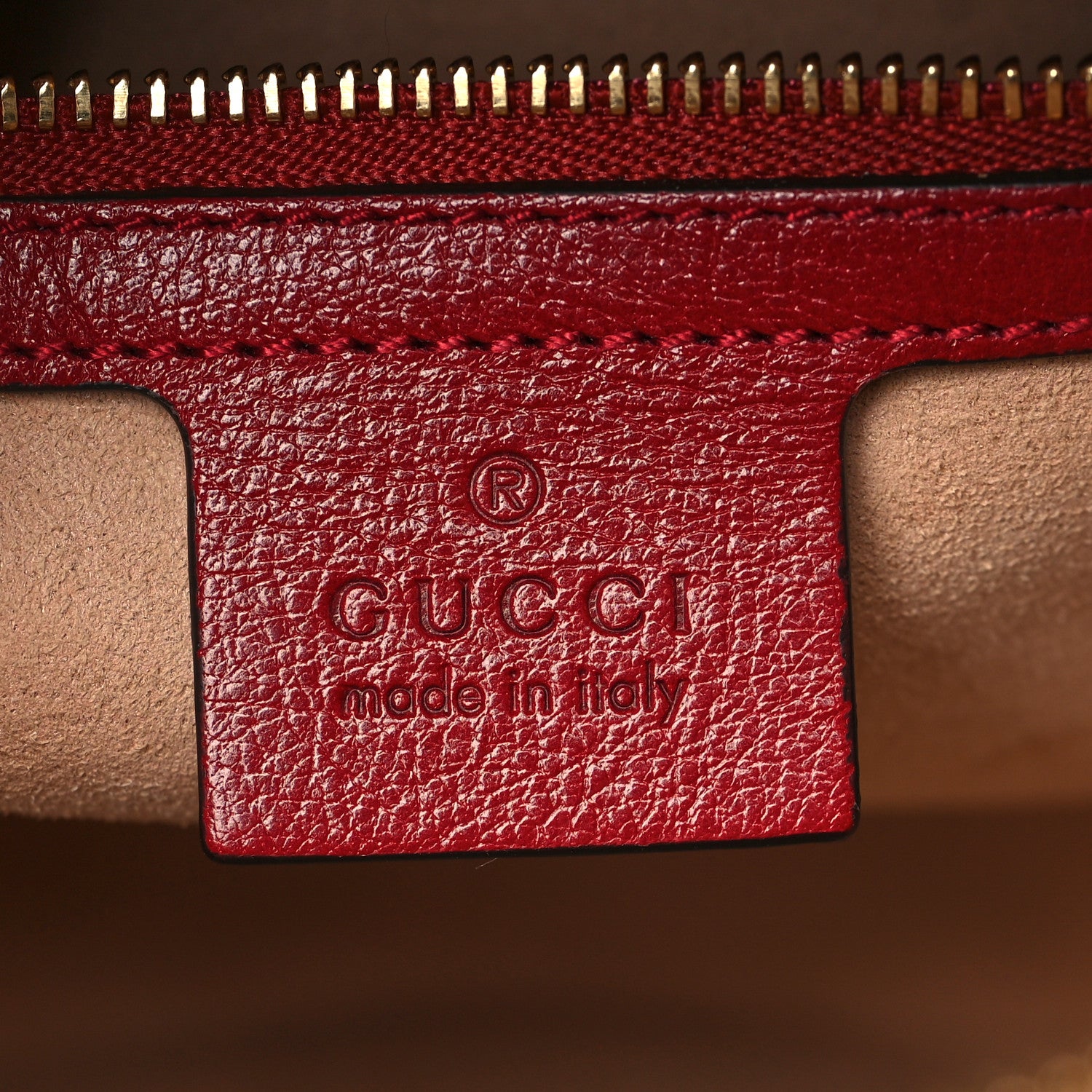 Gucci Suede Calfskin Web Small Ophidia Top Handle Shoulder Bag New Blue Romantic Cherry 6 of 9