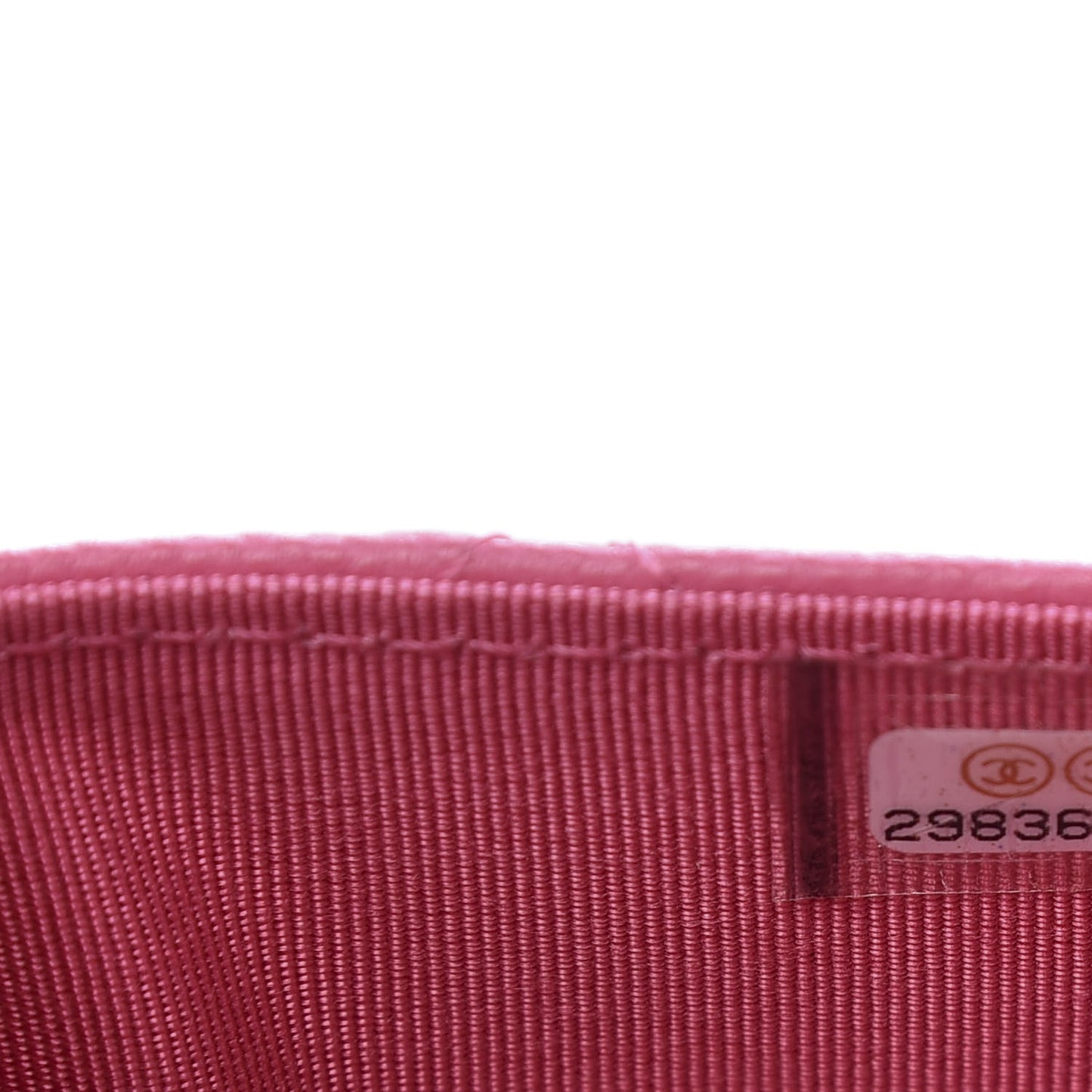 Caviar Quilted Flap Card Holder Wallet Pink