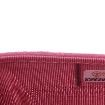 Chanel Caviar Quilted Flap Card Holder Wallet Pink 8 of 9