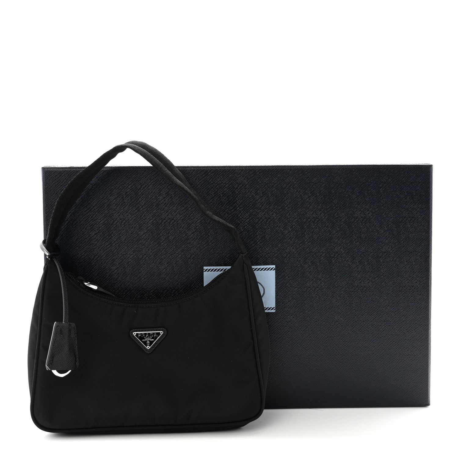 Prada Tessuto Nylon Mini Re-Edition 2000 Bag Black 10 of 10