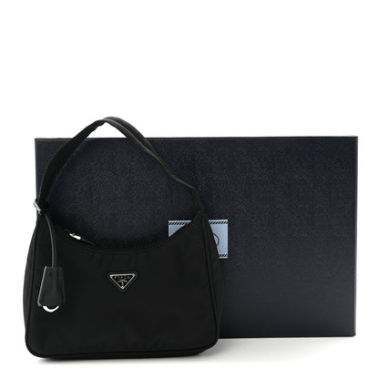 Prada Tessuto Nylon Mini Re-Edition 2000 Bag Black 10 of 10