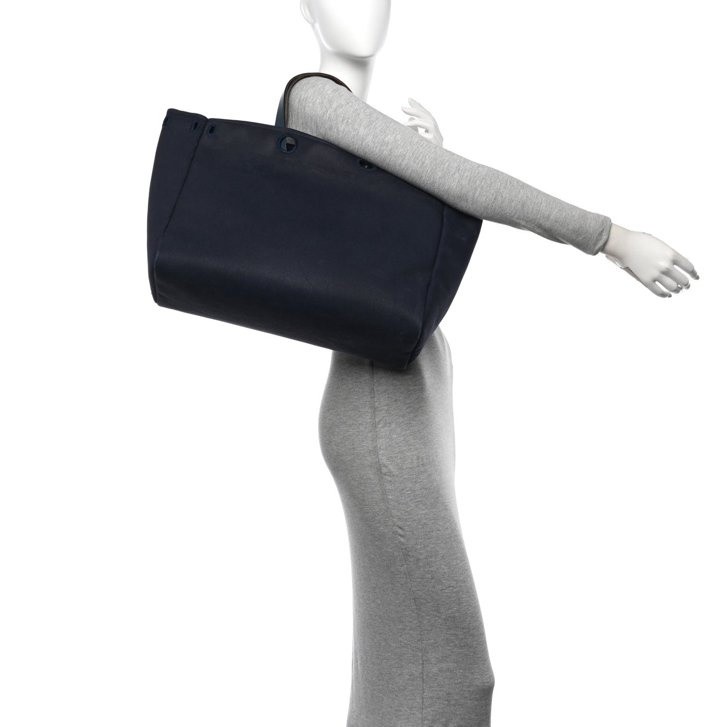 Toile Vache Hunter Herbag Cabas MM Bleu Marine