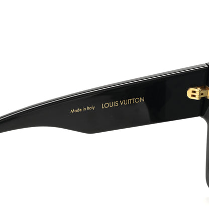 Louis Vuitton Acetate Swarovski Crystal Cyclone Sunglasses Z1578E Black 5 of 8
