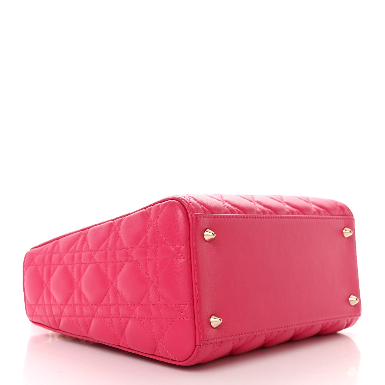 Christian Dior Lambskin Cannage Medium Lady Dior Pink 4 of 10