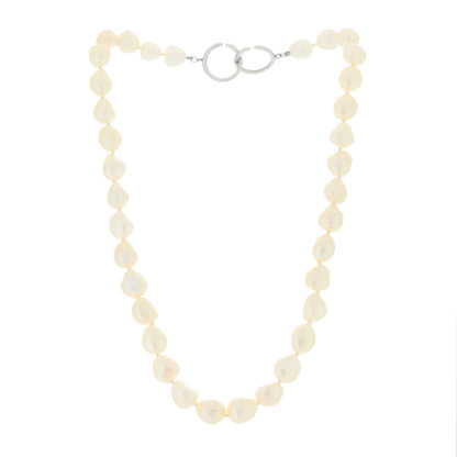 Tiffany Sterling Silver Cultured Pearl Paloma Picasso Strand Necklace 3 of 5