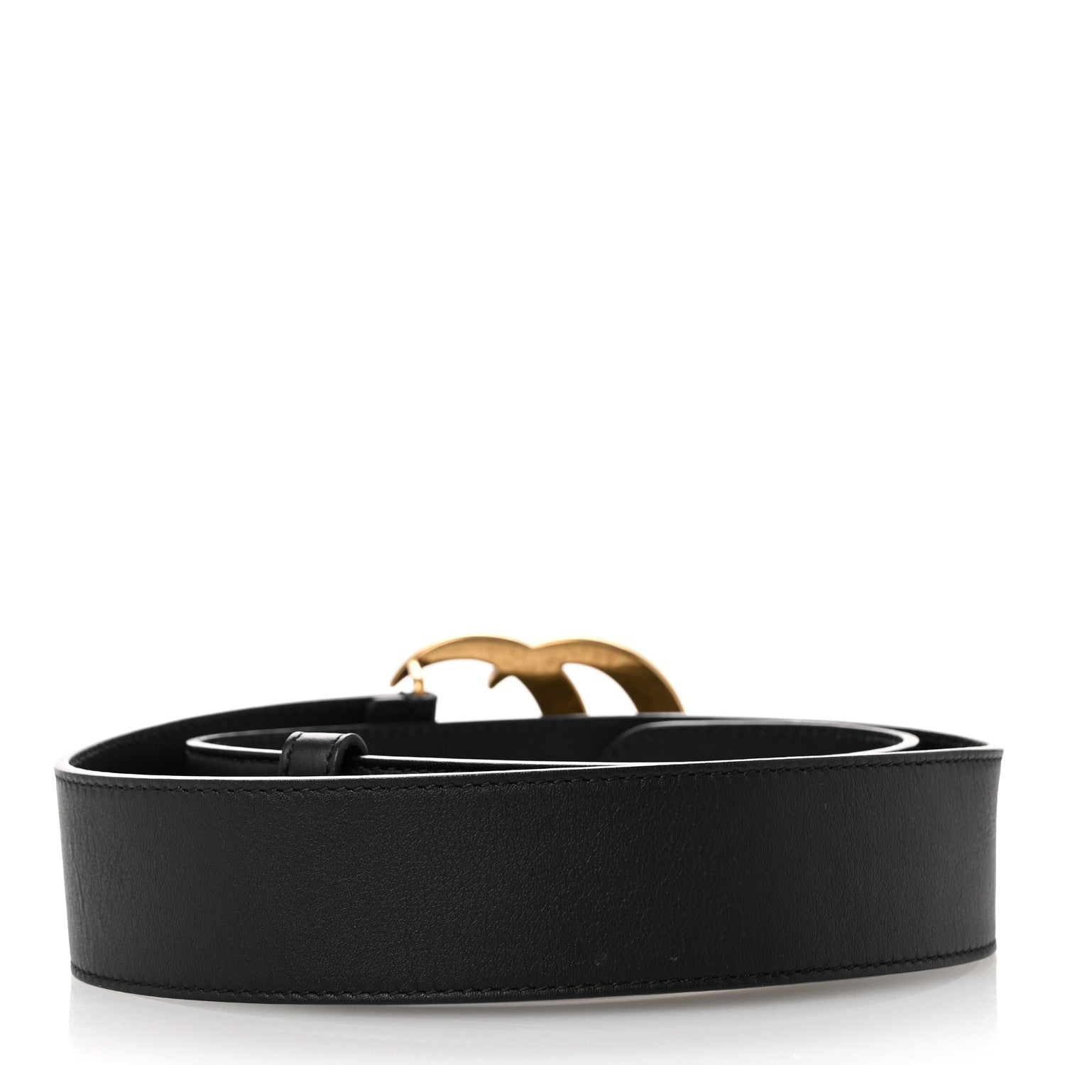 Gucci Calfskin Double G 40mm Belt 75 30 Black 2 of 8