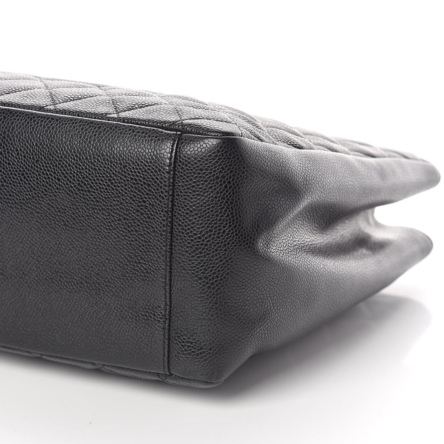 Caviar Quilted Grand Shopping Tote GST Black