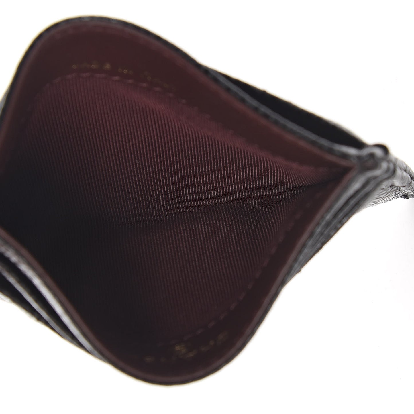 Caviar Quilted Card Holder Black