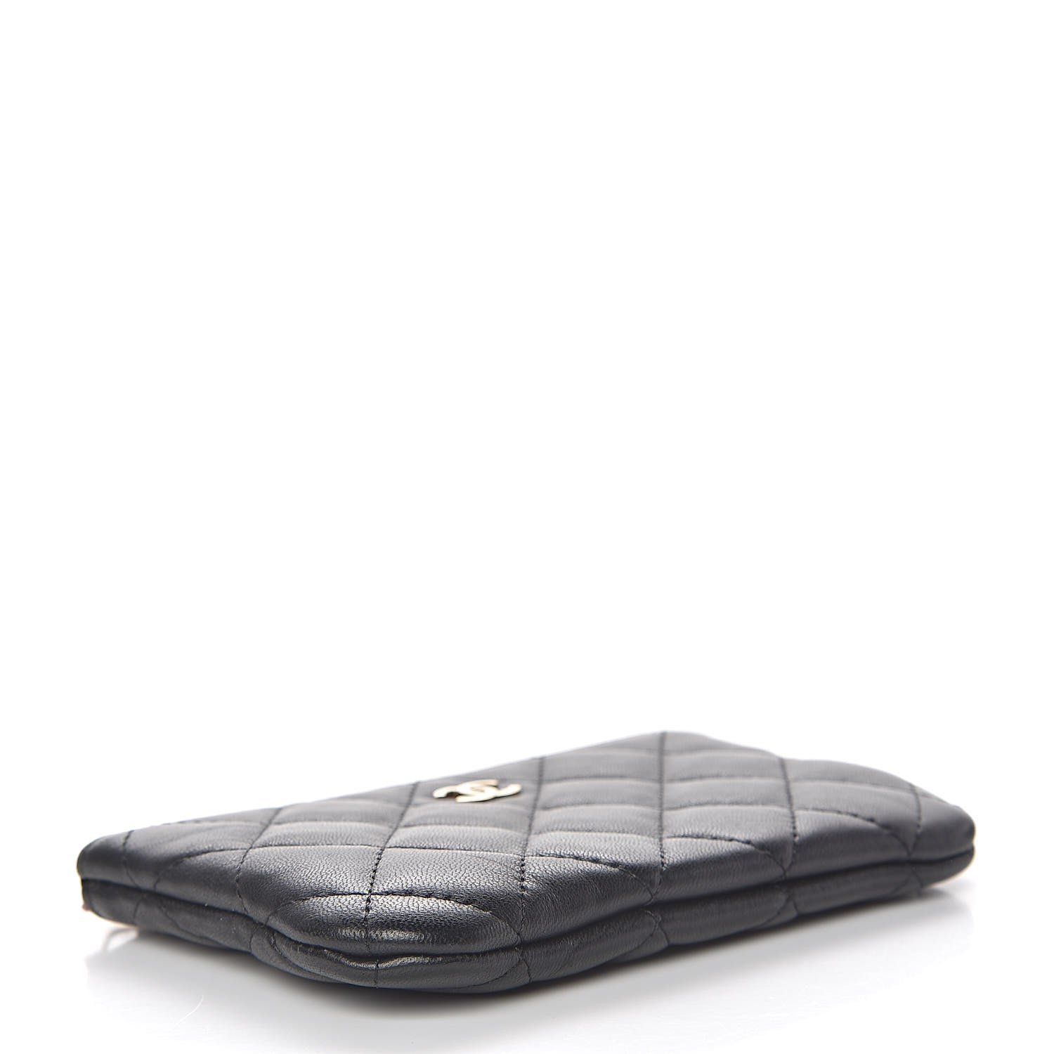 Chanel Lambskin Quilted Small Cosmetic Case Black 4 of 8