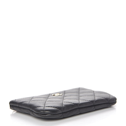 Chanel Lambskin Quilted Small Cosmetic Case Black 4 of 8