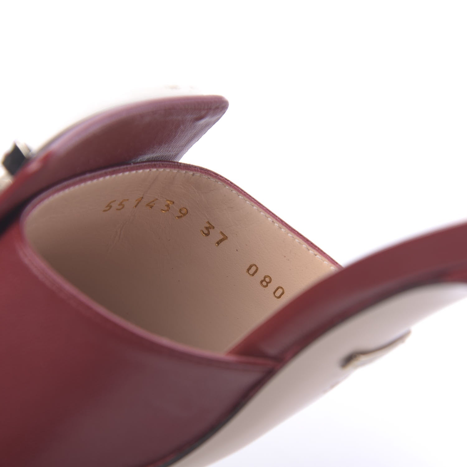 Gucci Malaga Kid Crystal Square G Madelyn Mules 37 Romantic Cerise 7 of 10
