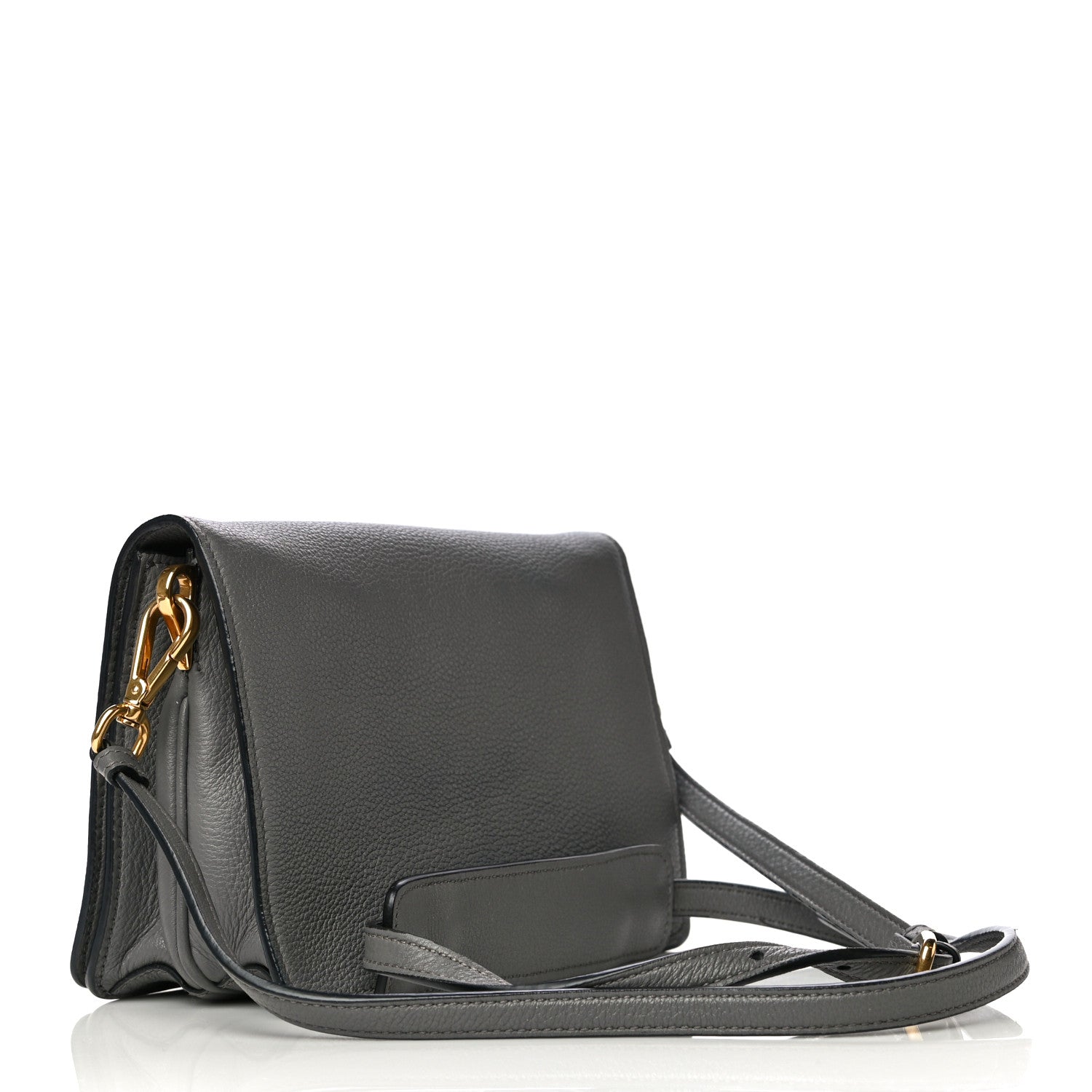 Prada Vitello Daino Crossbody Flap Marmo 4 of 16