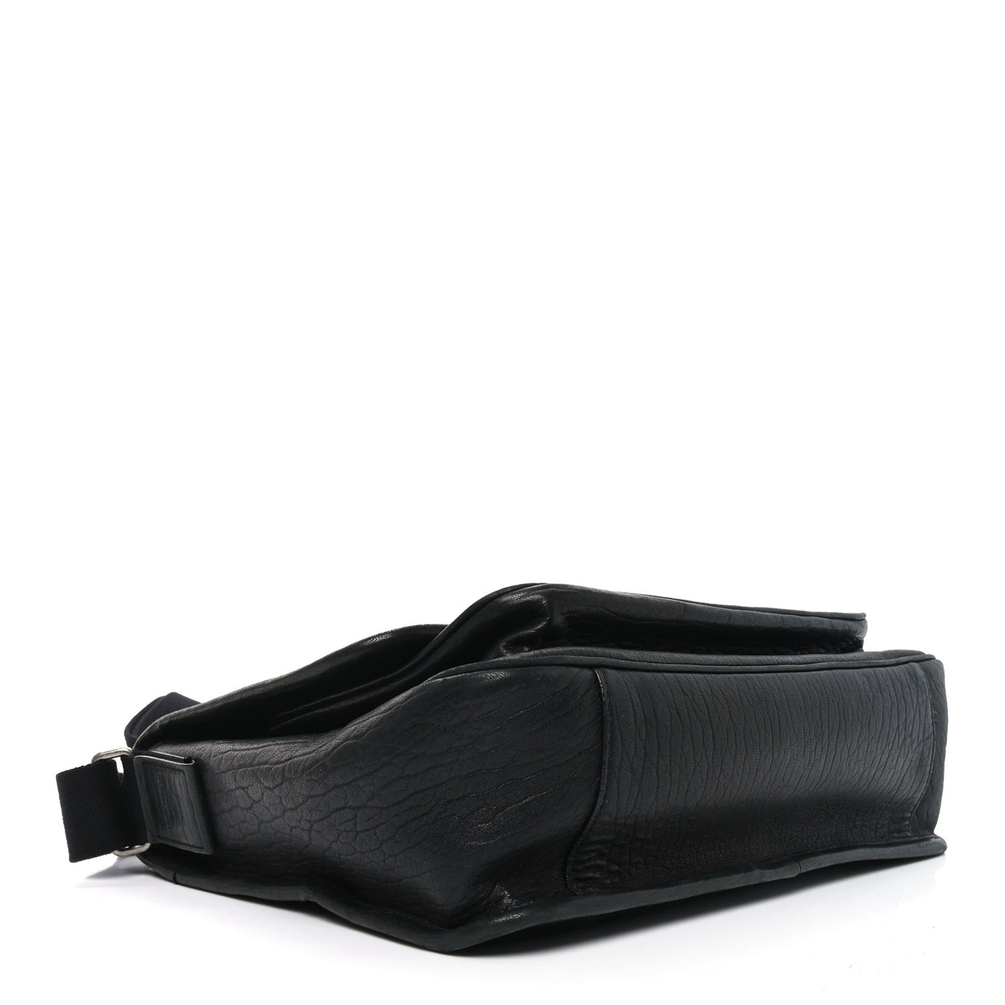 Grained Calfskin Niki Messenger Black