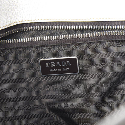Prada Canvas Calfskin Shoulder Bag 6 of 17