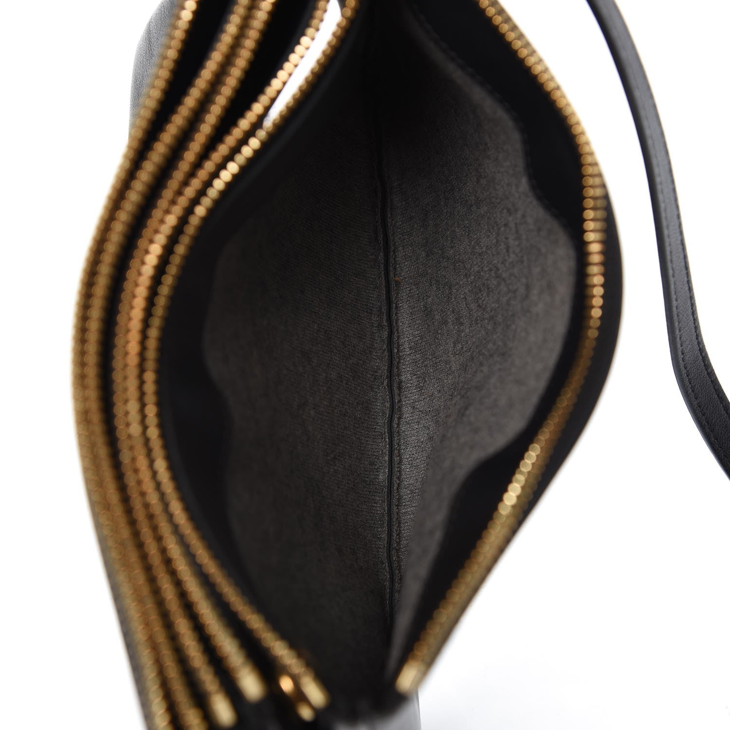 Celine Lambskin Small Trio Crossbody Bag Black 8 of 9