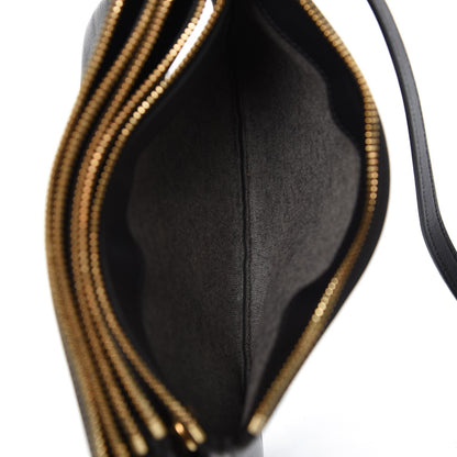 Celine Lambskin Small Trio Crossbody Bag Black 8 of 9