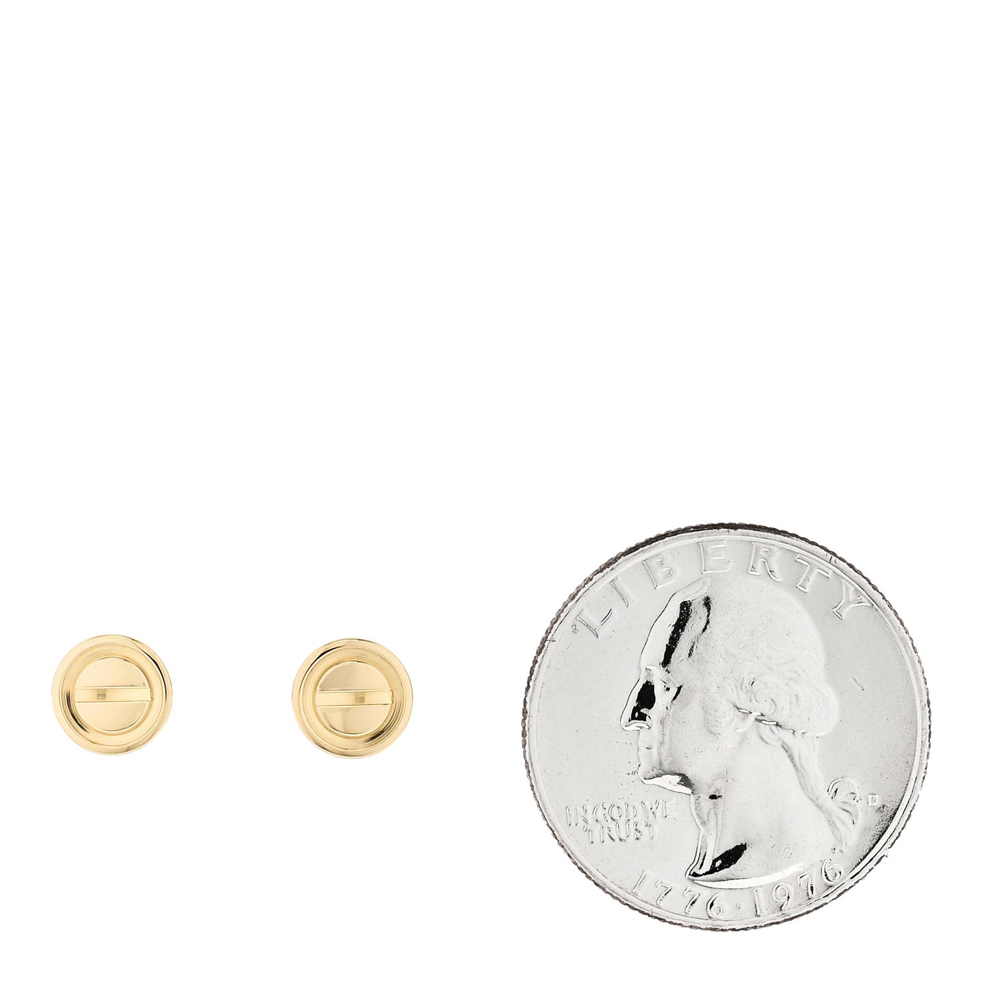 18K Yellow Gold LOVE Earrings