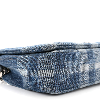 Burberry Denim Quilted Check Small Lola Bag Blue 9 of 10