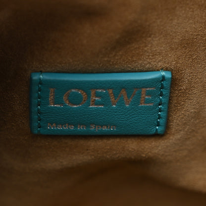 Loewe Mellow Nappa Medium Donut Chain Flamenco Knot Clutch Deep Turquoise 6 of 10
