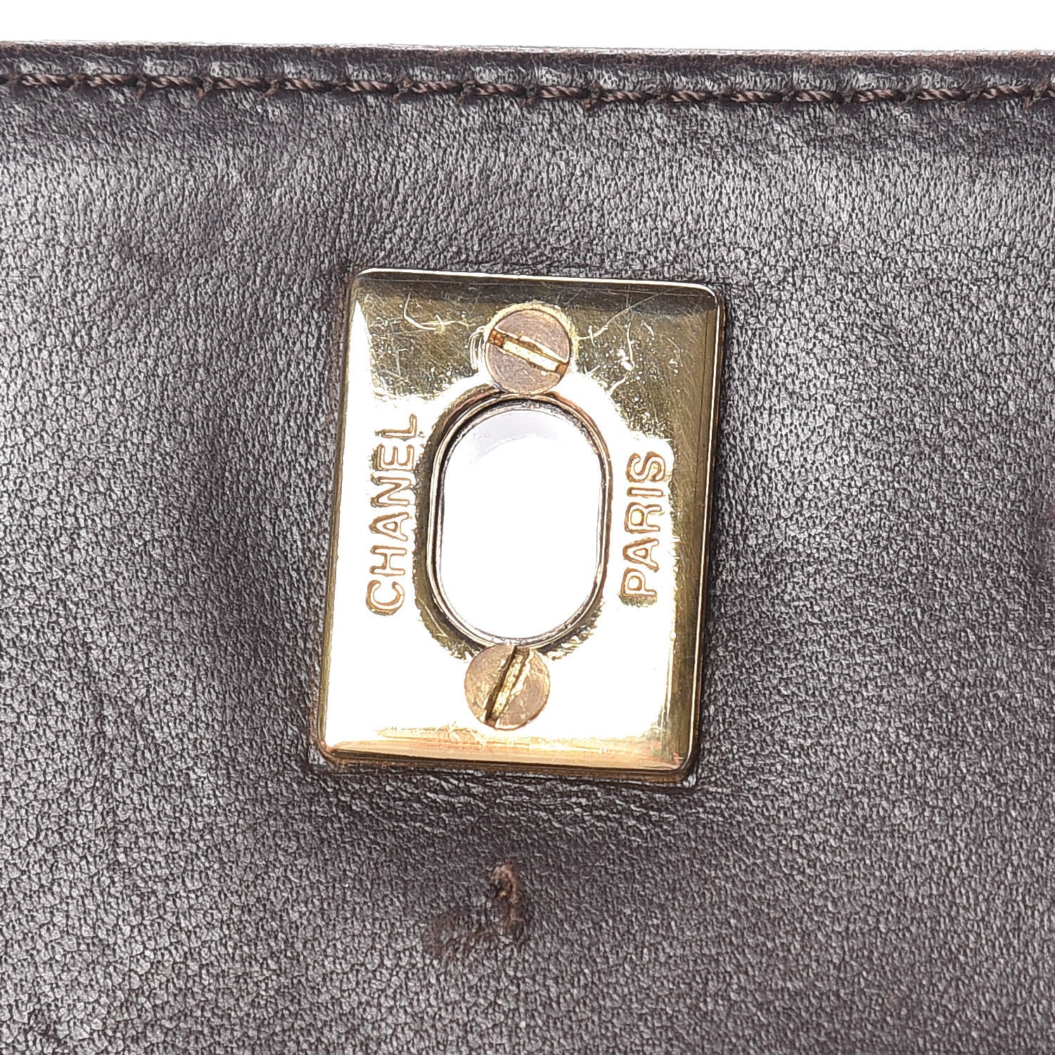 Chanel Lambskin Diamond Stitched Shoulder Bag Brown 10 of 11