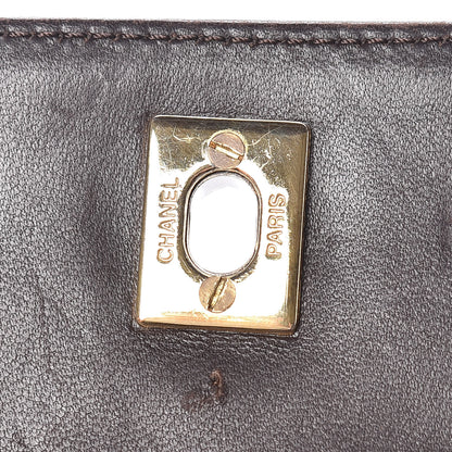 Chanel Lambskin Diamond Stitched Shoulder Bag Brown 10 of 11