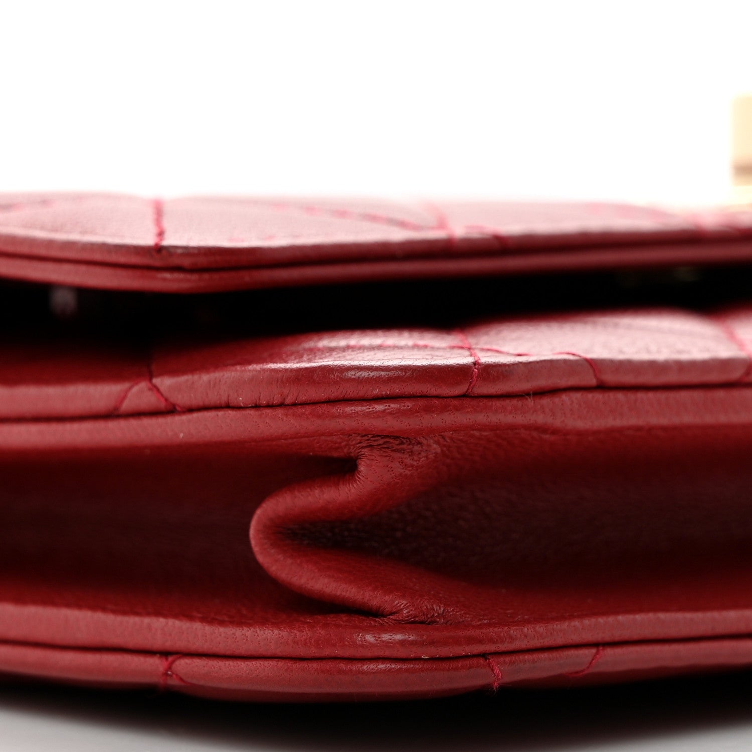 Chanel Lambskin Quilted Trendy CC Wallet On Chain WOC Red 11 of 13