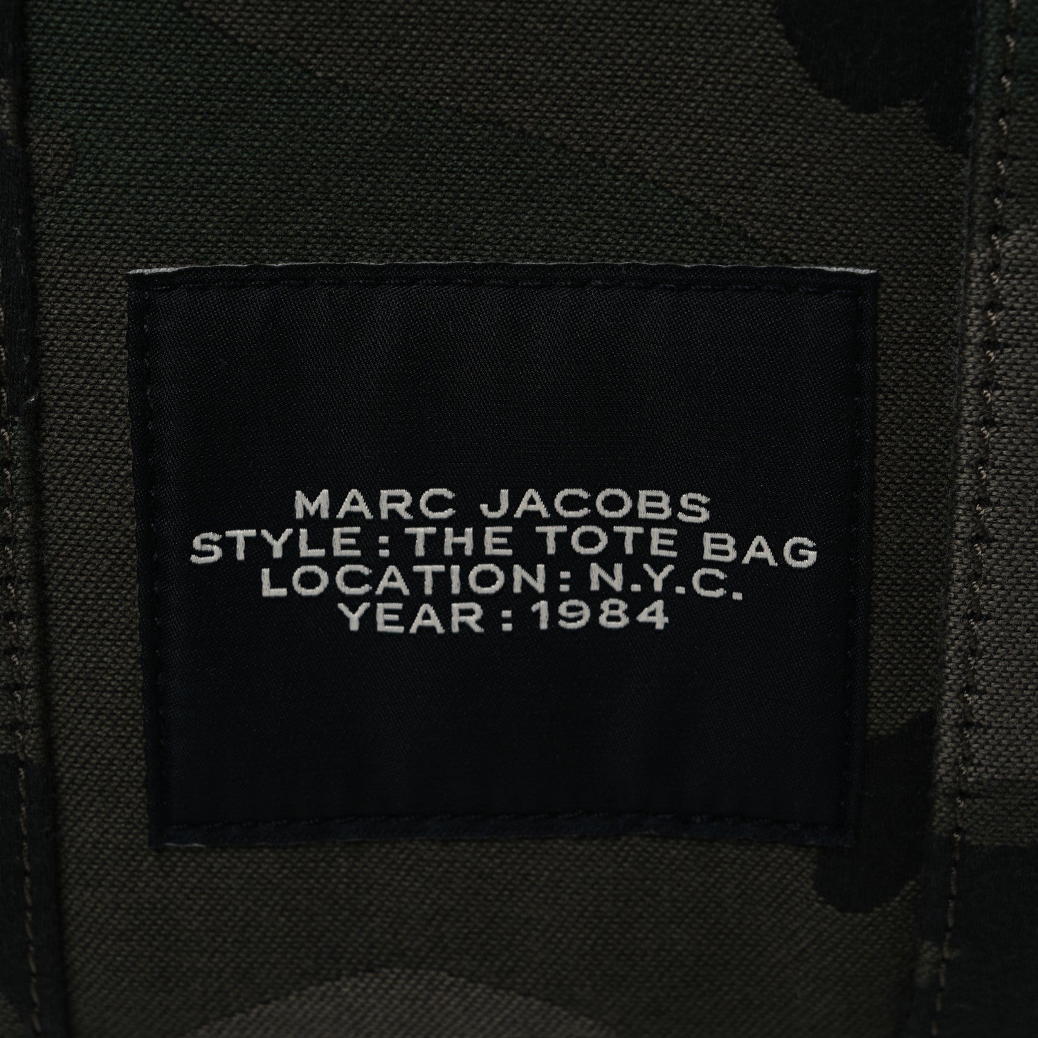 Marc Jacobs Canvas Camouflage Small The Tote Bag Khaki 6 of 11