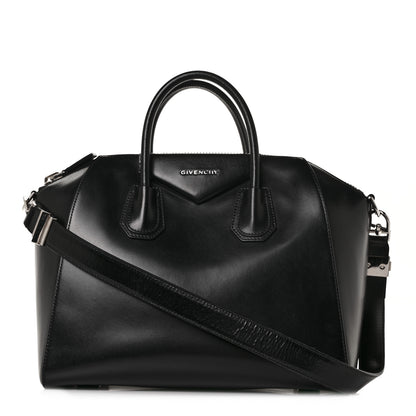 Givenchy Shiny Lord Calfskin Medium Antigona Black 1 of 9