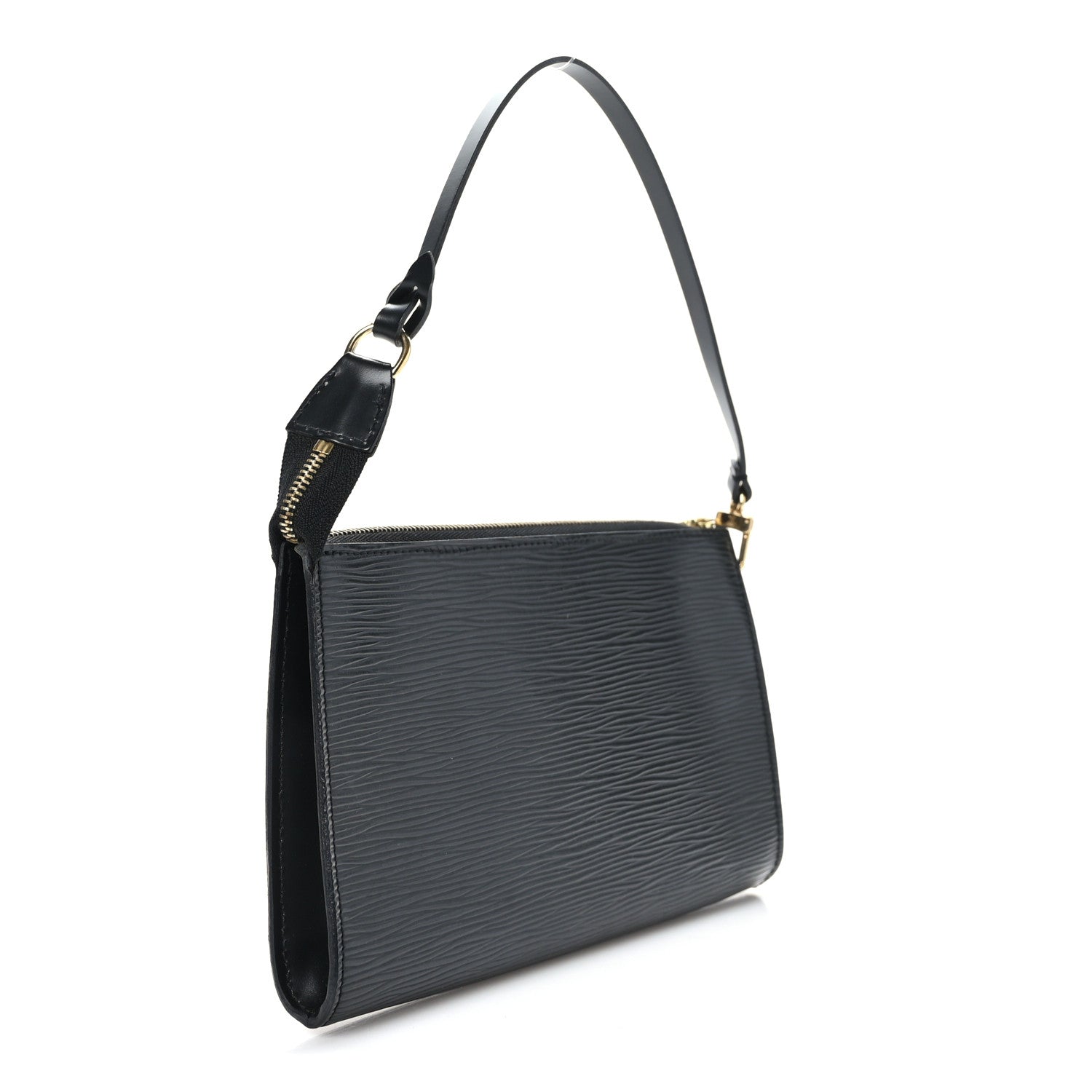 Louis Vuitton Epi Pochette Accessories 24 Black 3 of 9