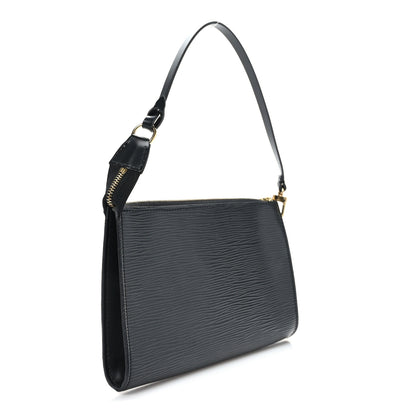 Louis Vuitton Epi Pochette Accessories 24 Black 3 of 9