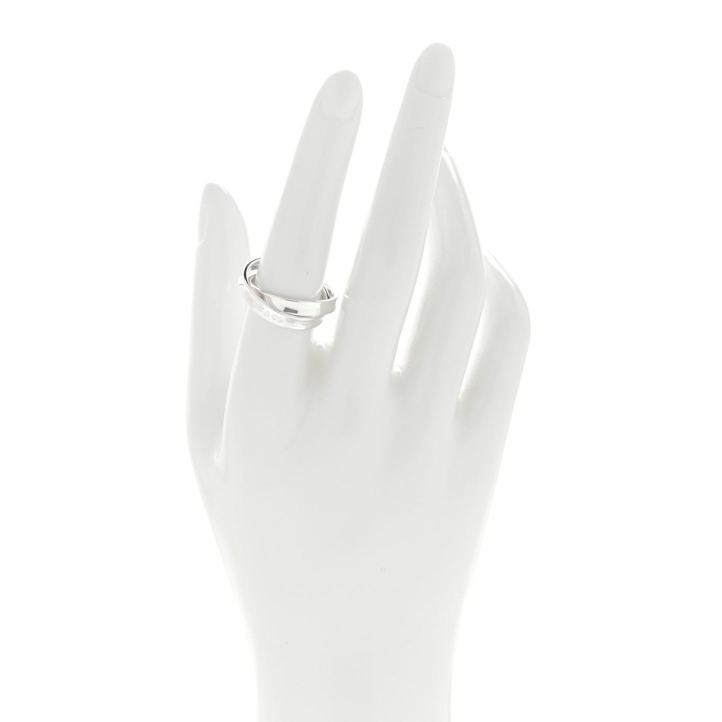 Sterling Silver 1837 Interlocking Circles Ring 54 6.75