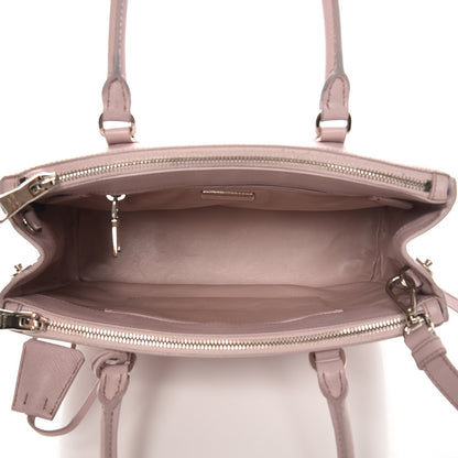 Prada Saffiano Small Galleria Double Zip Tote Mughetto 5 of 12