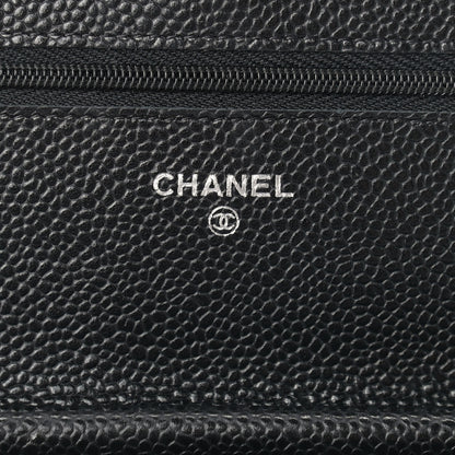 Chanel Caviar Quilted Wallet On Chain WOC Black 6 of 11