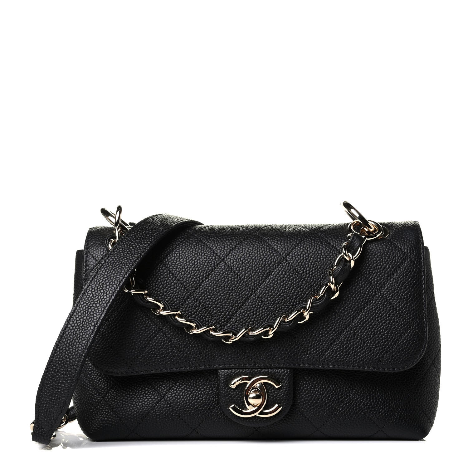 Chanel Caviar Quilted Small City Walk Flap Black 1 of 5