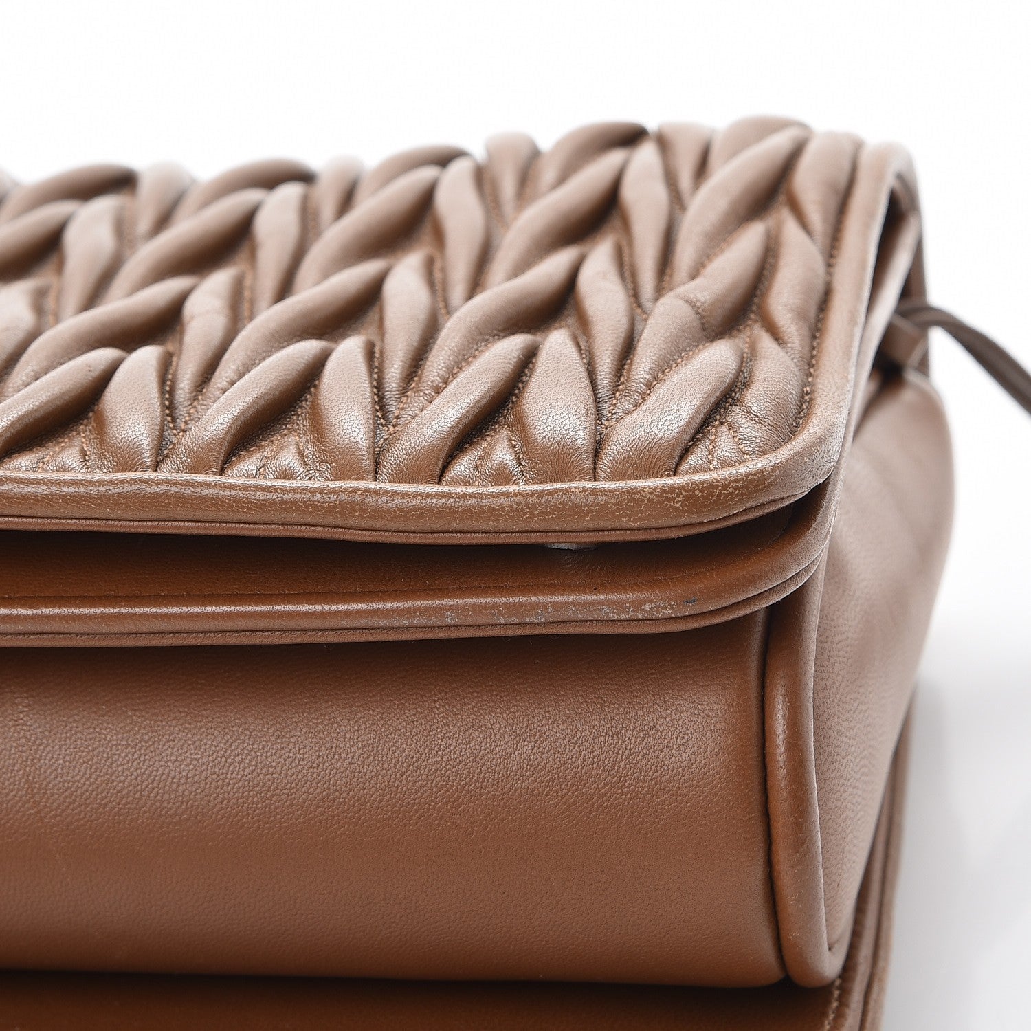 Miu Miu Nappa Matelasse Club Shoulder Bag Cannella 11 of 14