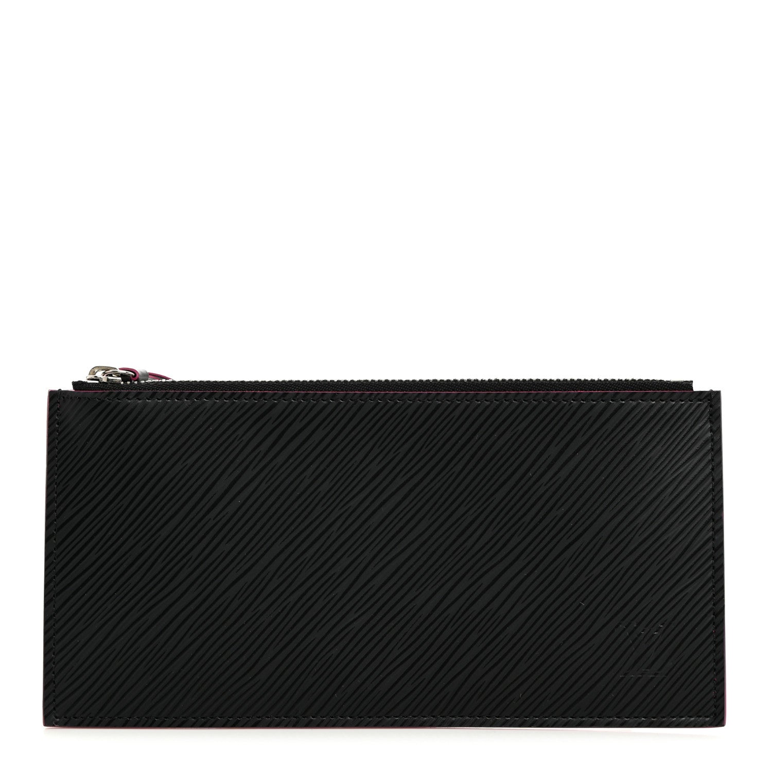 Louis Vuitton Epi Felicie Chain Wallet Zippered Insert Black Hot Pink 1 of 7
