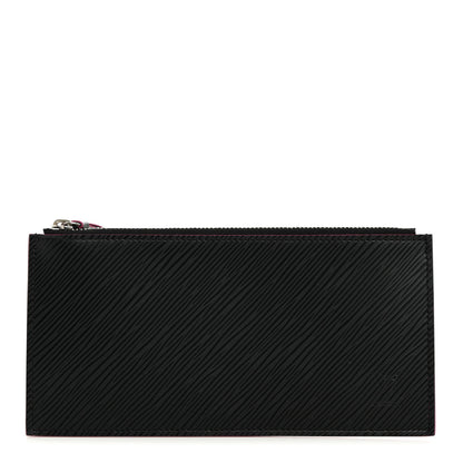 Louis Vuitton Epi Felicie Chain Wallet Zippered Insert Black Hot Pink 1 of 7