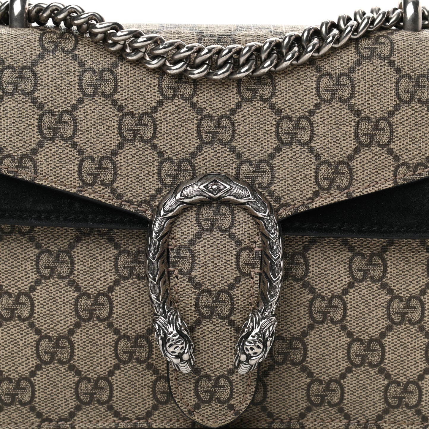 GG Supreme Monogram Mini Dionysus Shoulder Bag Black