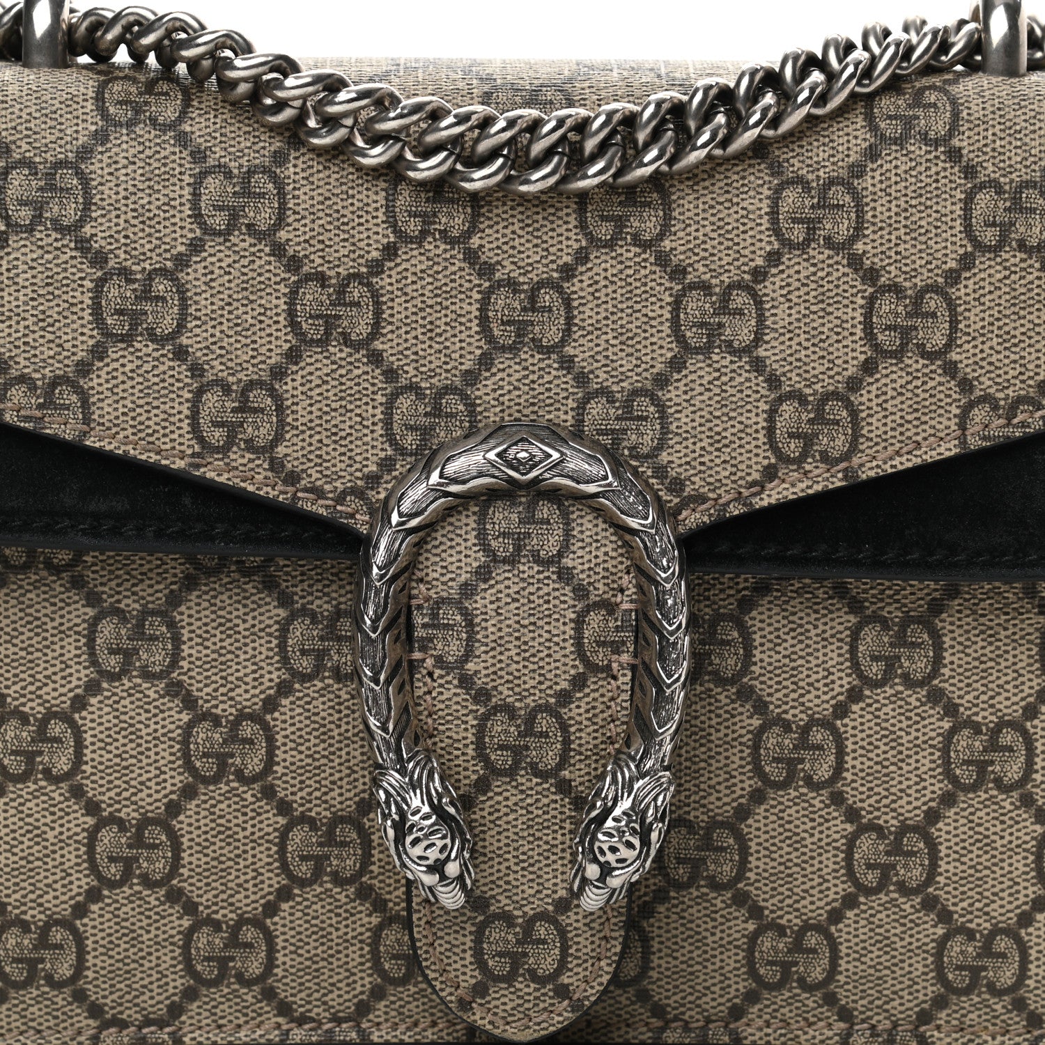 Gucci GG Supreme Monogram Mini Dionysus Shoulder Bag Black 8 of 15