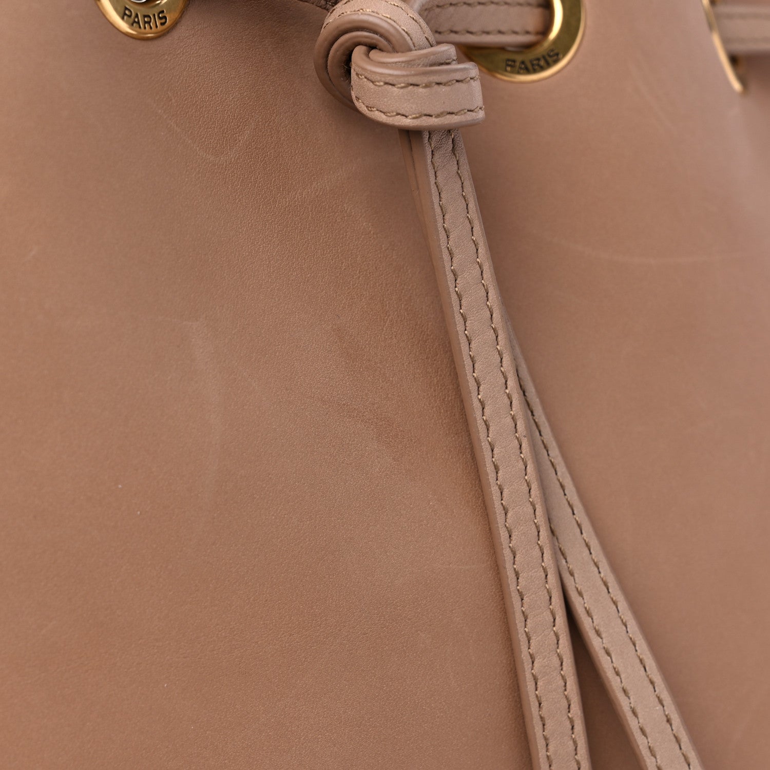 Saint Laurent Calfskin Medium Paris VII Flat Hobo Nutmeg 10 of 13